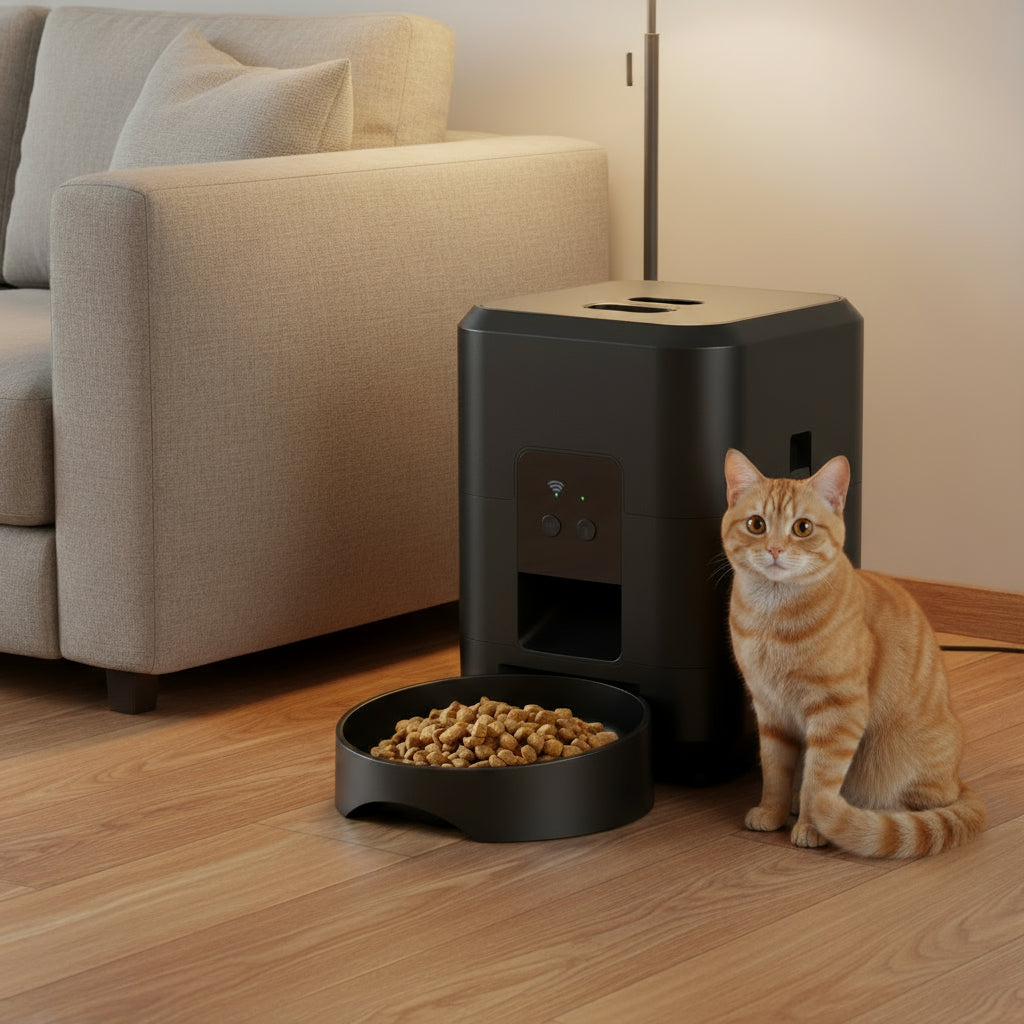 Smart Pet Feeder – Automatic Food Dispenser for Cats & Dogs