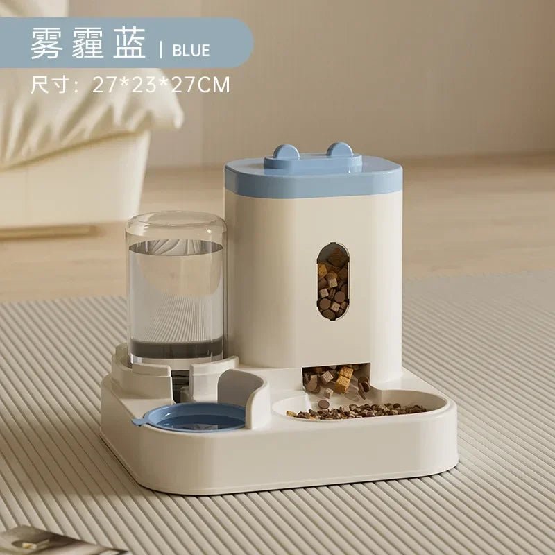 Automatic Feeder Dog Cat Food Bowl with Water Fountain - zinko