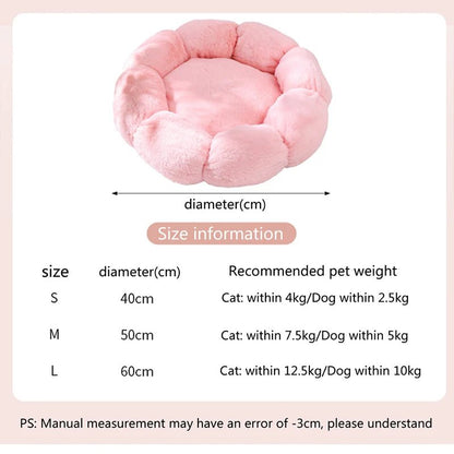 Flower Soft Cat Bed Sleeping - zinko