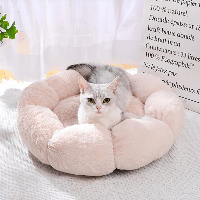Flower Soft Cat Bed Sleeping - zinko
