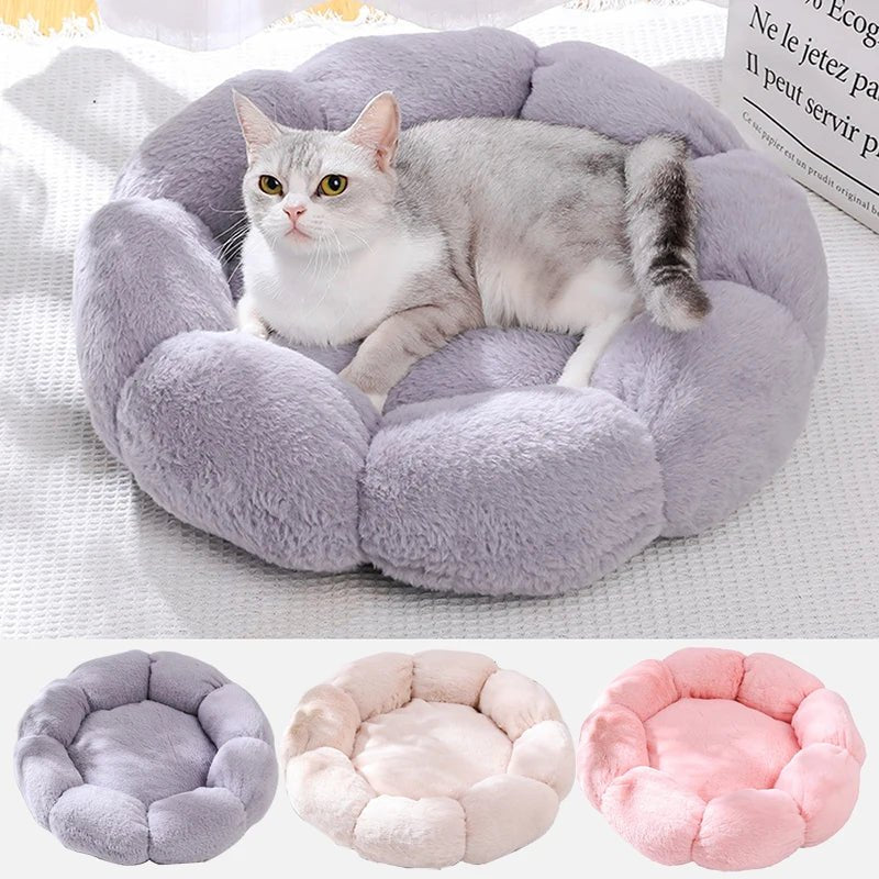 Flower Soft Cat Bed Sleeping - zinko