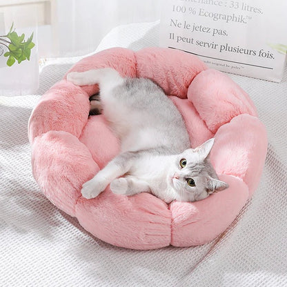 Flower Soft Cat Bed Sleeping - zinko