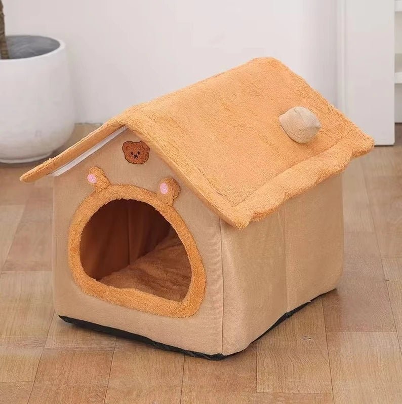 Foldable Pet House Removable Washable Cat House - zinko