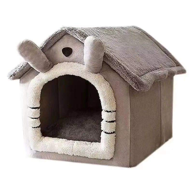 Foldable Pet House Removable Washable Cat House - zinko