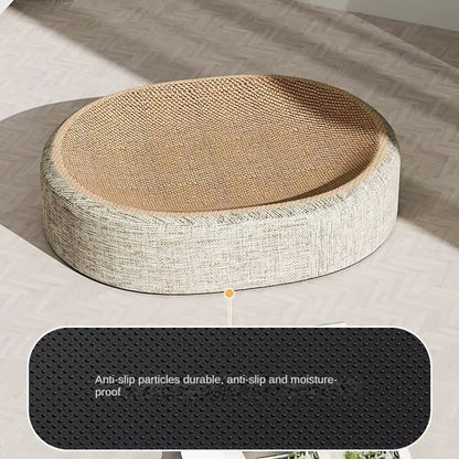 Oval Shape Scratch Pad for Cats Sisal Scratching - zinko
