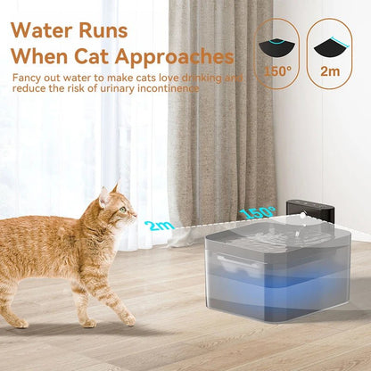 ROJECO Wireless Automatic Cat Water Fountain - zinko