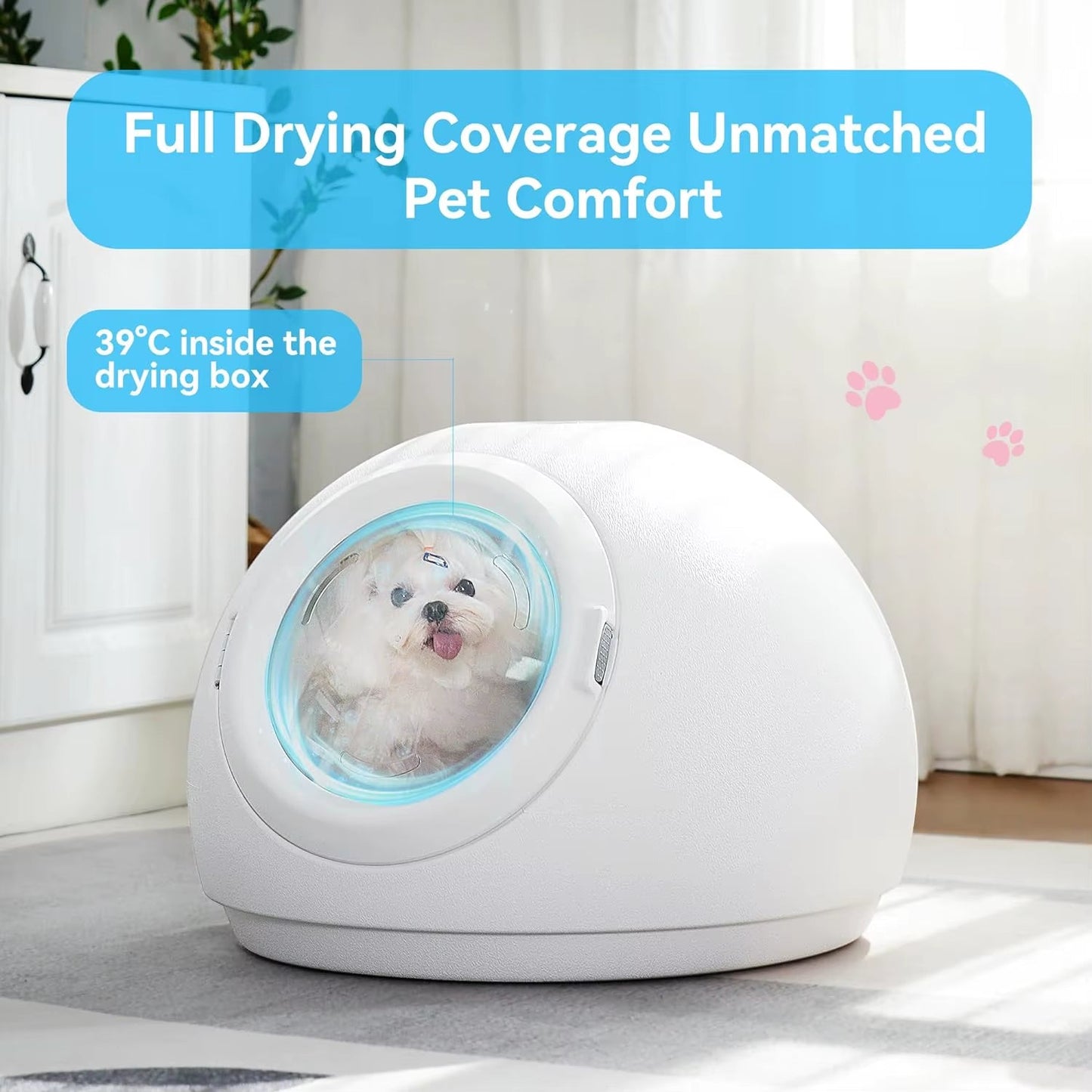 Séchoir Automatic Pet Dryer Box Cats and Small Dogs Smart - zinko