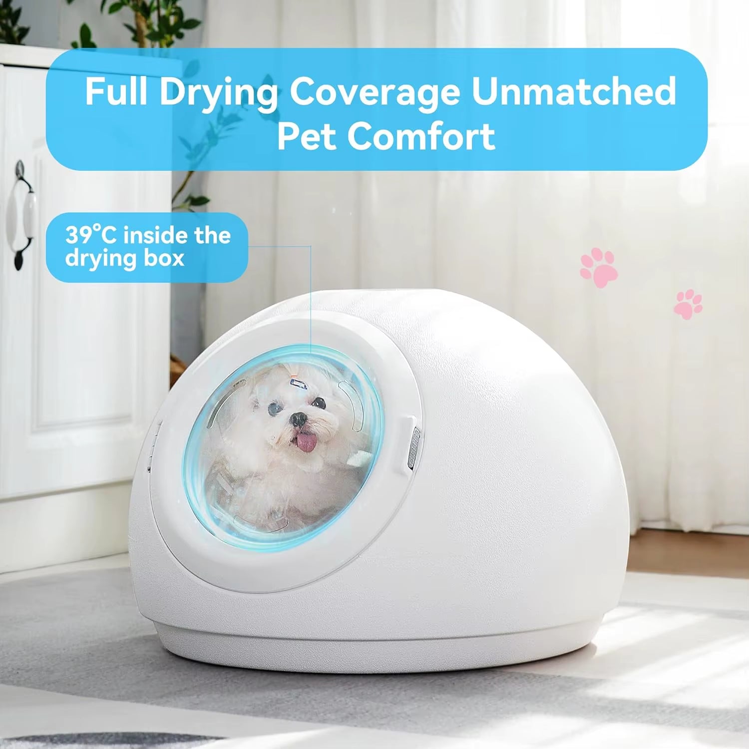 Séchoir Automatic Pet Dryer Box Cats and Small Dogs Smart - zinko